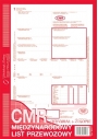 Druk CMR międzynarodowy list przewozowy A4 (o+3k) 78 kartek Michalczyk i Prokop 800-1