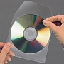 Samoprzylepna kieszeń na CD z zamknięciem 127x127mm 3L L6832-10, 10szt.