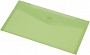 Teczka kopertowa DL FOKUS przezroczysta zielona Panta Plast 0410-0037-04 