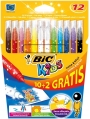 Flamastry BiC Kids Colour & Erase 10+2 kolory