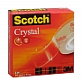 Taśma samoprzylepna Scotch Crystal Clear 600, przezroczysta, w pudełku, 19mm x 33m