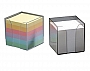 Pojemnik kubik z kolorowymi kartkami 85x85x85mm NATUNA