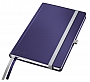 Notatnik w twardej oprawie Leitz Style A6 80 kartek kratka, tytanowy błękit