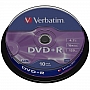 Płyta DVD+R Verbatim 4,7GB 16x cake 10szt. 43498