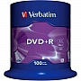 Płyta DVD+R Verbatim 4,7GB 16x cake 100szt. 43551