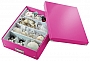 Pudełko z przegródkami Leitz Click & Store, duże różowe 60580023