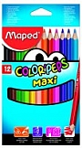 Kredki trójkątne Colorpeps maxi 12 kolorów MAPED