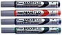 Marker suchościeralny MAXIFLO (z tłoczkiem), okrągła końcówka, Pentel MWL5SC, niebieski