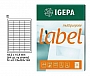 Etykiety samoprzylepne Igepa 48,3x16,9mm białe EA-483x169, 100ark. A4